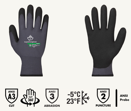Superior Glove® Dexterity® SNAPVC PVC Coated A3 Cut Gloves